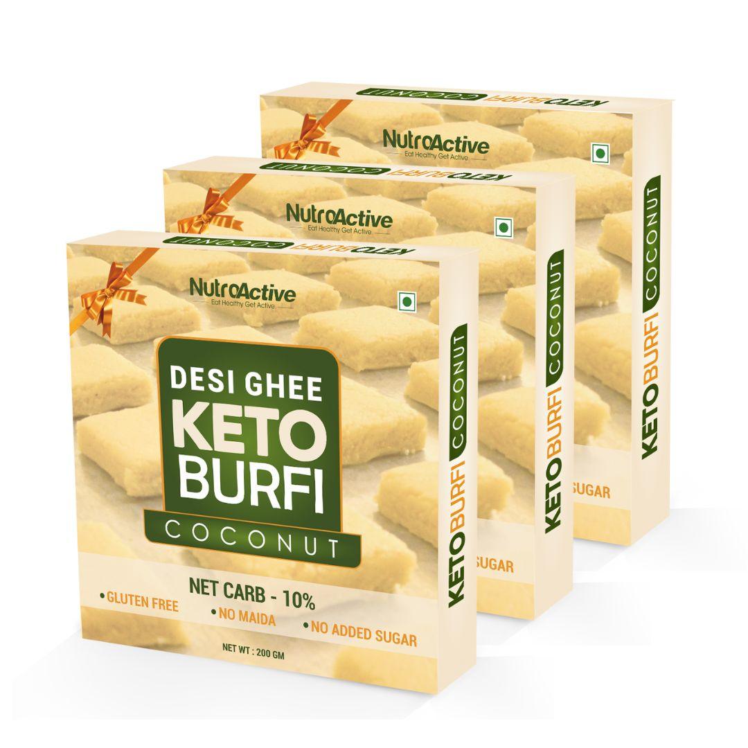 Combo of NutroActive Desi Ghee Keto sweets - 200 gm - Diabexy