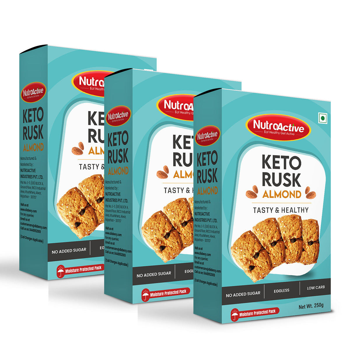 NutroActive Keto Rusk- 250g