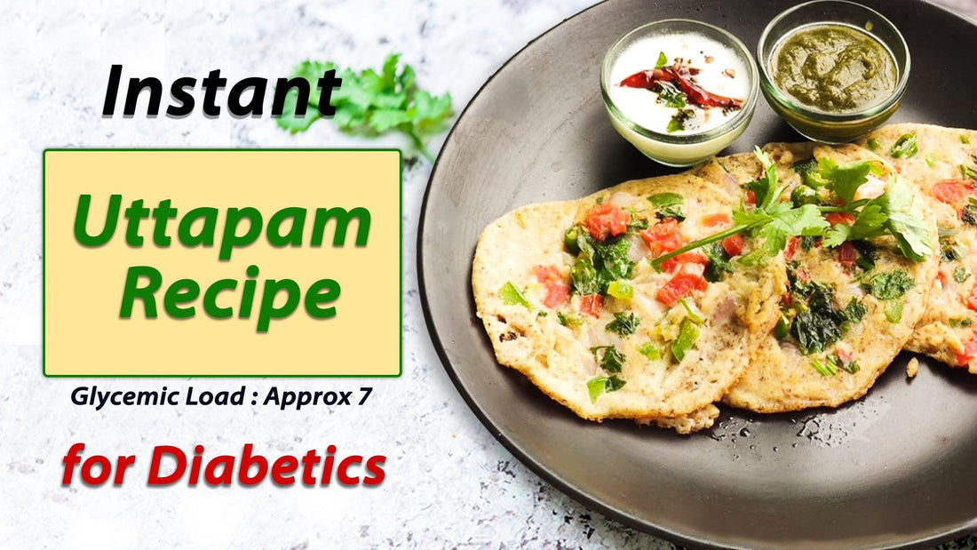 Instant Uttapam Recipe for Diabetic | Indian Breakfast for Diabetics| Diabetic Meal Ideas by Diabexy - Diabexy