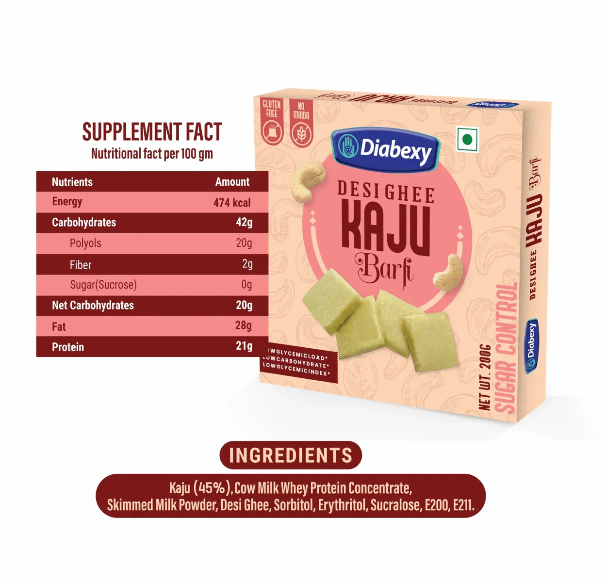 low carb kaju katli