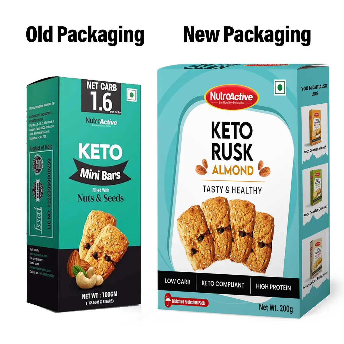 NutroActive Keto Rusk- 200g
