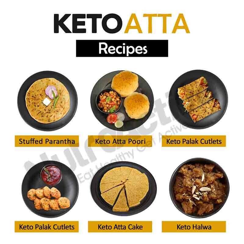 NutroActive Keto Atta Net Carb 4% Extremely Low Carb Flour - 1kg - Diabexy
